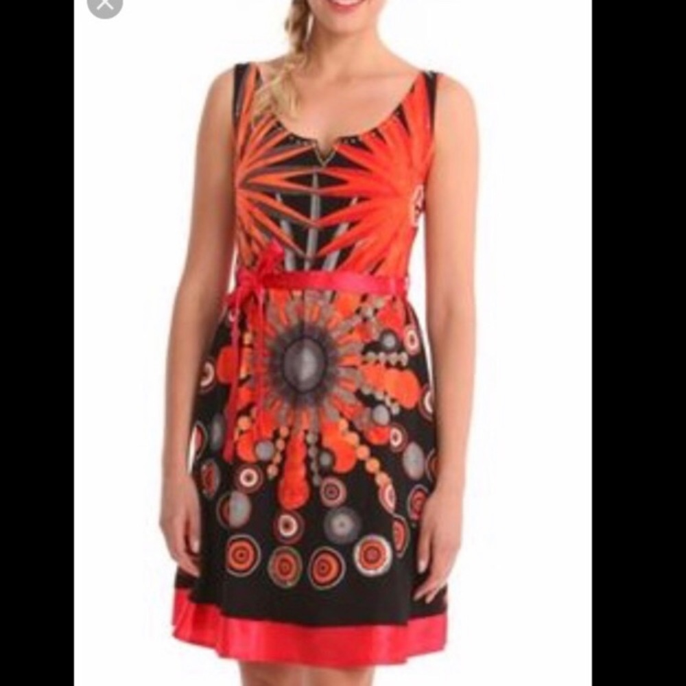 Colorful Desigual abstract cotton dress